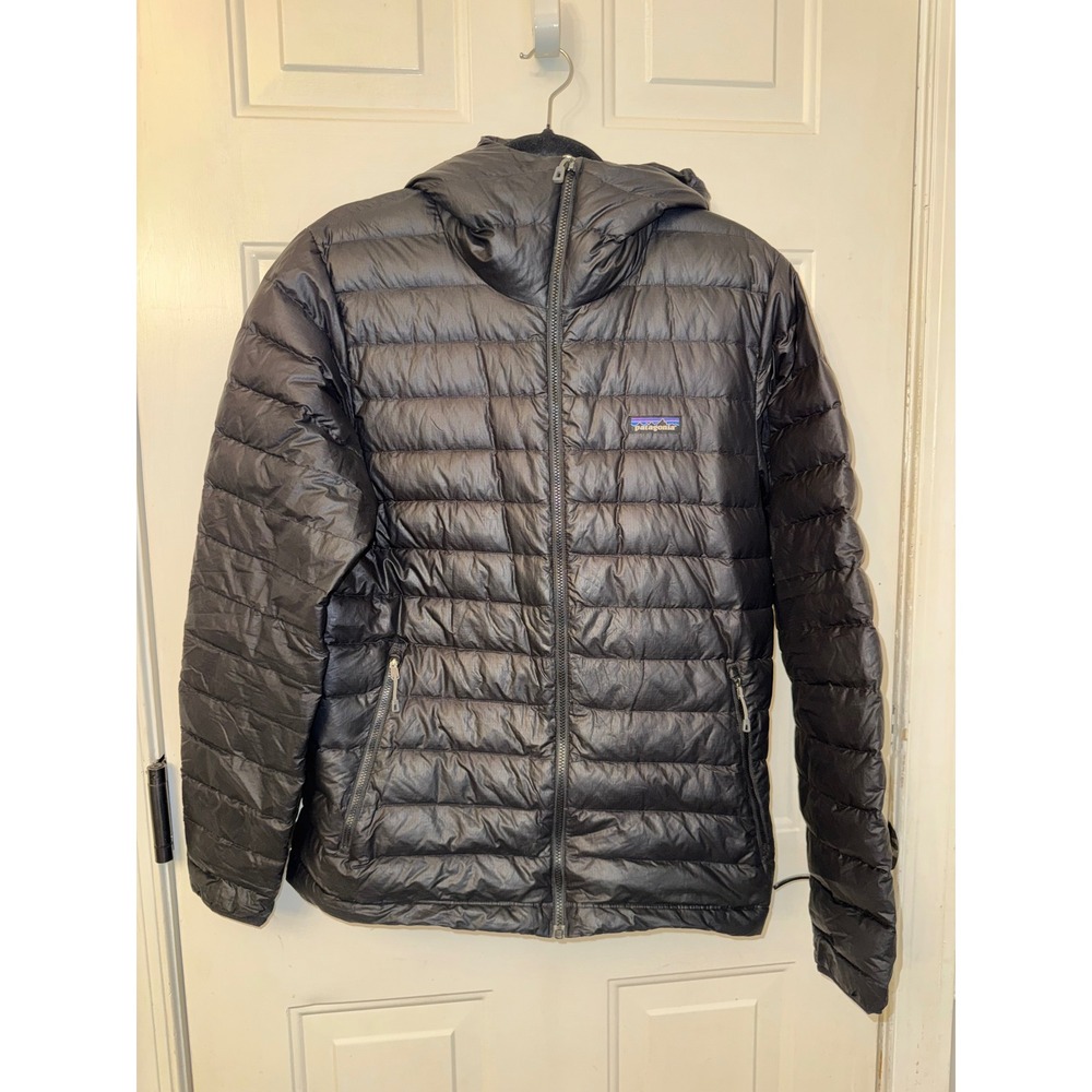 Patagonia Mens Down Sweater Hoody Black Puffer Jacket 84701 Size M